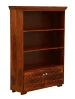 Kiara Wooden Bookcase with Storage Cabinet - Image 3