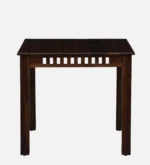Liora Solid Sheesham Wood Modern 2 Seater Dining Table Set - Image 3