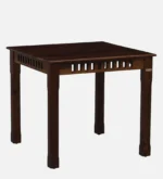 Liora Solid Sheesham Wood Modern 2 Seater Dining Table Set - Image 7
