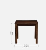 Marlow Solid Sheesham Wood Small Space Dining Set with Chairs - Image 4