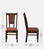 Marlow Solid Sheesham Wood Small Space Dining Set with Chairs - Image 6