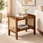 Meadow Solid Sheesham Wood Natural Finish Side Table