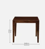 Nolan Solid Sheesham Wood Compact Dining Table with Two Chairs - Image 5