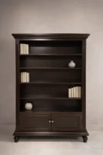 Nolan Solid Wood Modern Bookshelf for Living Room - Image 2