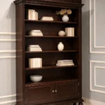 Nolan Solid Wood Modern Bookshelf for Living Room