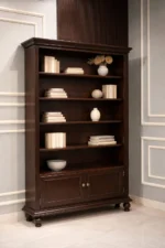 Nolan Solid Wood Modern Bookshelf for Living Room