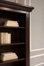 Nolan Solid Wood Modern Bookshelf for Living Room - Image 3
