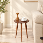 Renwick Solid Sheesham Wood Slatted End Table