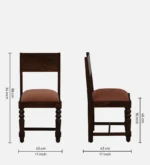 Rowan Solid Sheesham Wood Modern Dining Table and 2 Chairs - Image 5