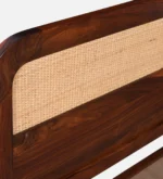 Ruvina Solid Sheesham Wood Designer Queen Size Bed Without Storage - Image 3