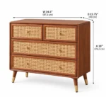 Varen Solid Sheesham Wood Multi Drawer Storage Chest - Image 4