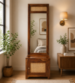 Vedant Solid Sheesham Wood Modern Dressing Table with Multiple Drawers
