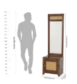 Vedant Solid Sheesham Wood Modern Dressing Table with Multiple Drawers - Image 3