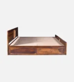 Velora Solid Sheesham Wood Contemporary Box Storage Bed - Image 7