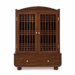 Vihaan Solid Sheesham Wood Modern Pooja Mandir for Home - Image 2