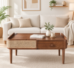 Yashvi Solid Sheesham Wood Modern Living Room Wooden Coffee Table
